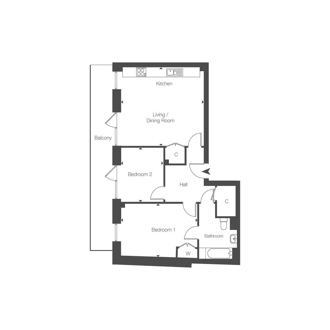 Floorplan for plot 12