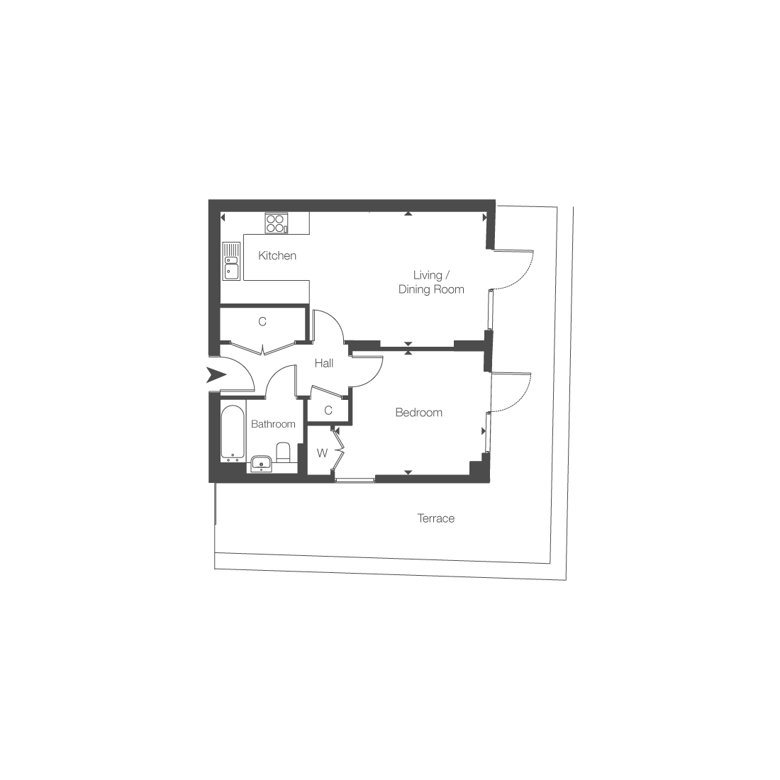Floorplan for plot 13